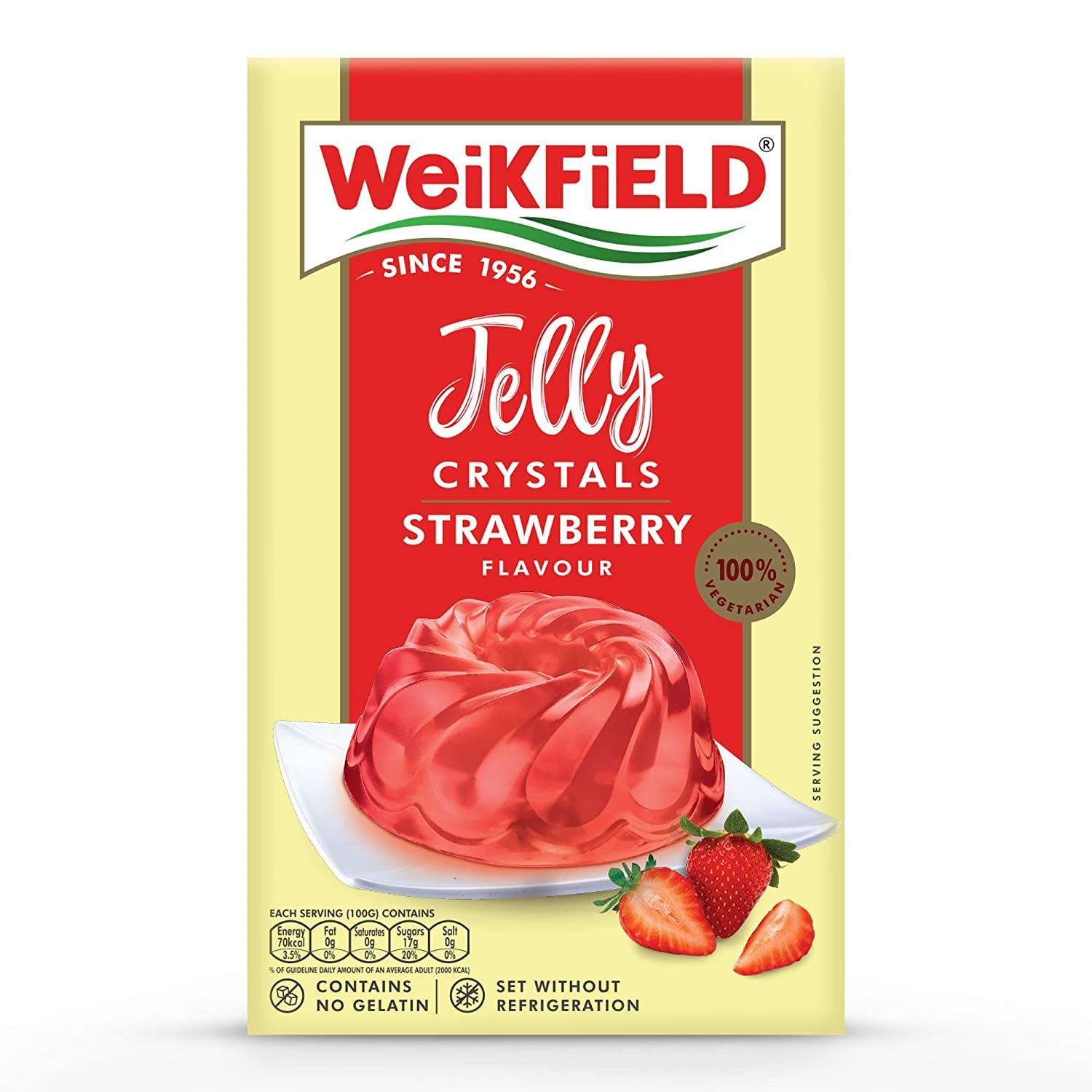 Weikfield Jelly Crystals Strawberry Image