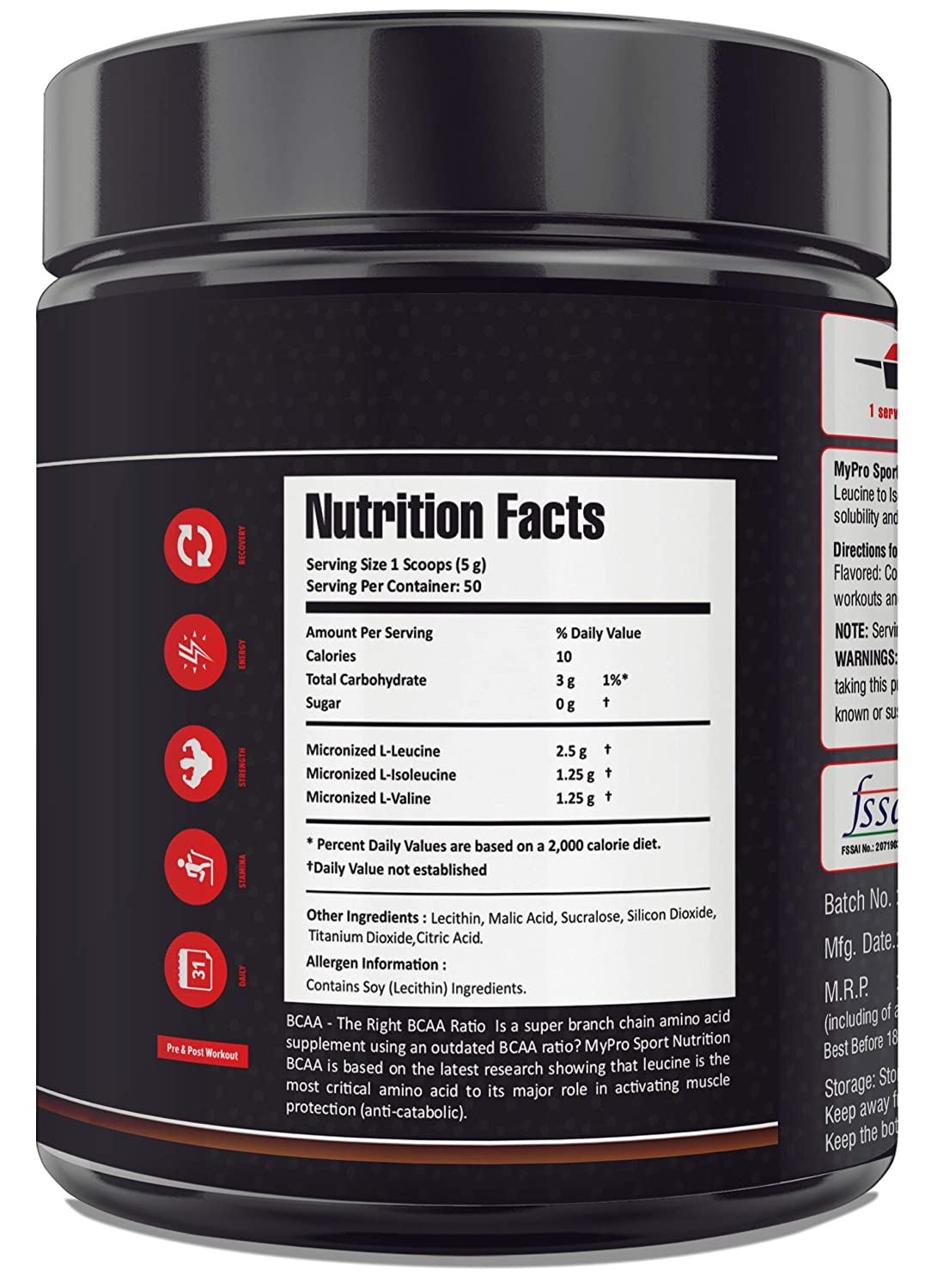 Mypro Sport Nutrition Premium BCAAs Image