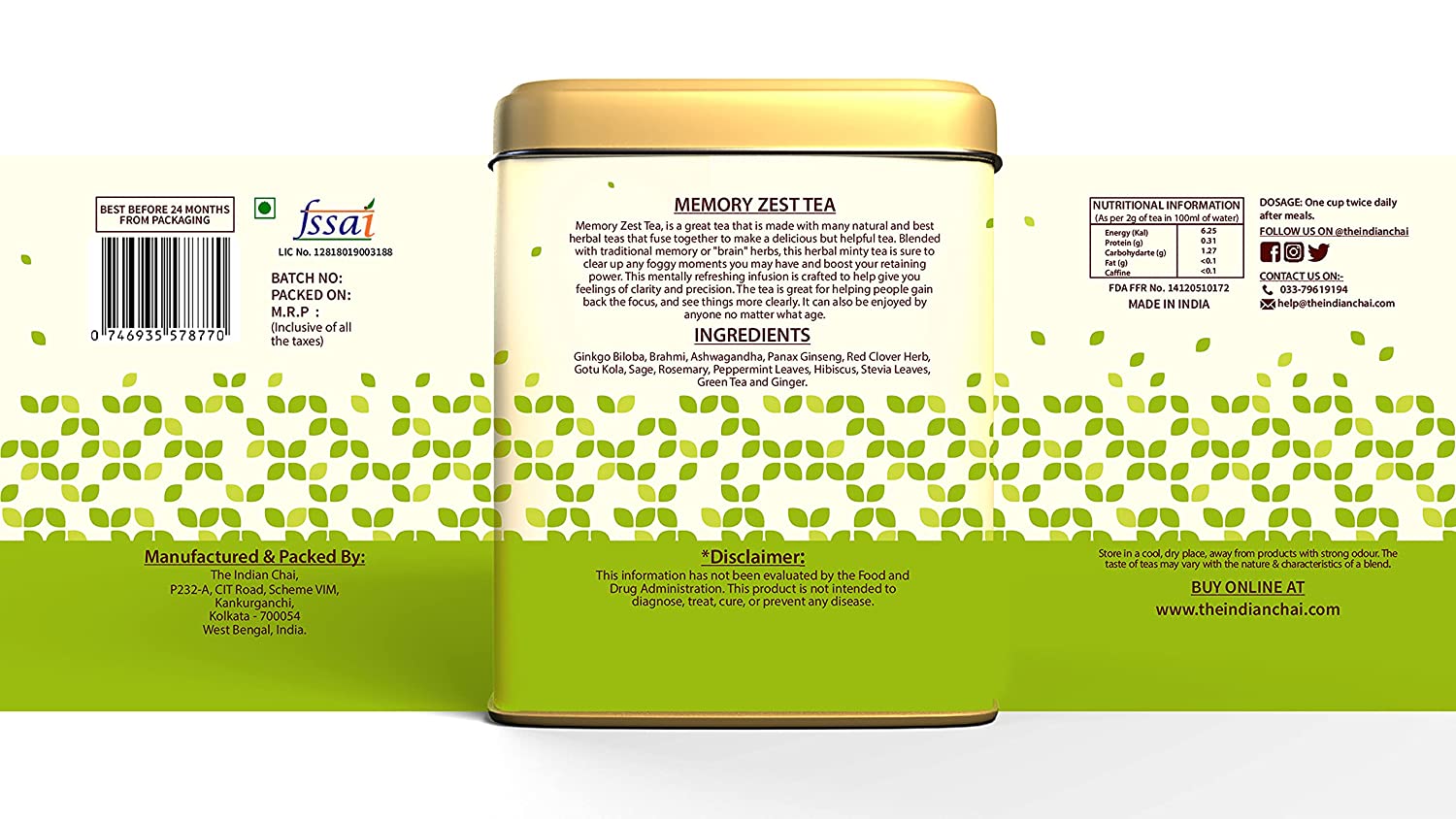 The Indian Chai Memory Zest Tea Image