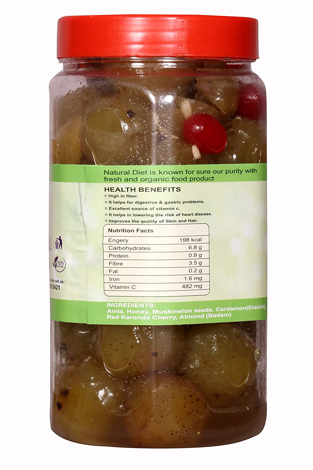 Natural Diet Organic Honey Amla Murabba Image