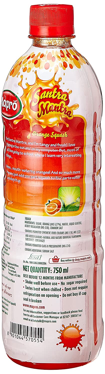 Mapro Santra Mantra Orange Squash Image