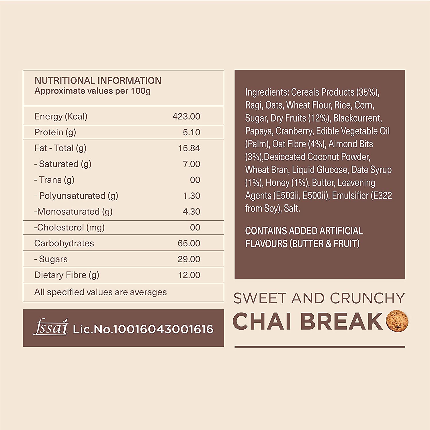 Chai Point Multigrain Chai Biscuit Image