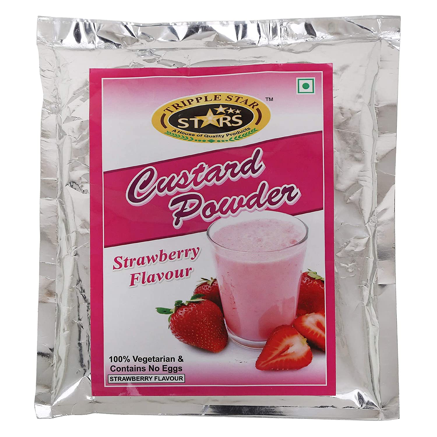 Tripple Star Strawberry Custard Powder Image