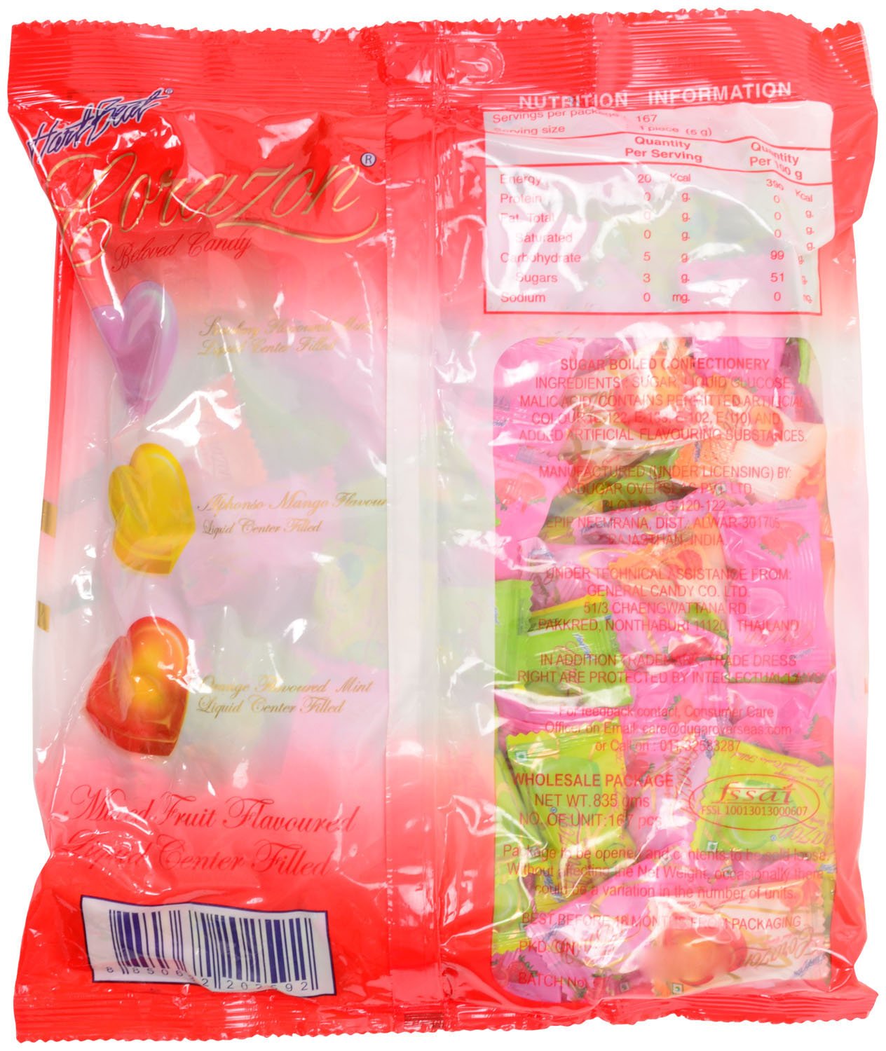 Hartbeat Corazon Beloved Candy Mixed Fruit Flavoured Image