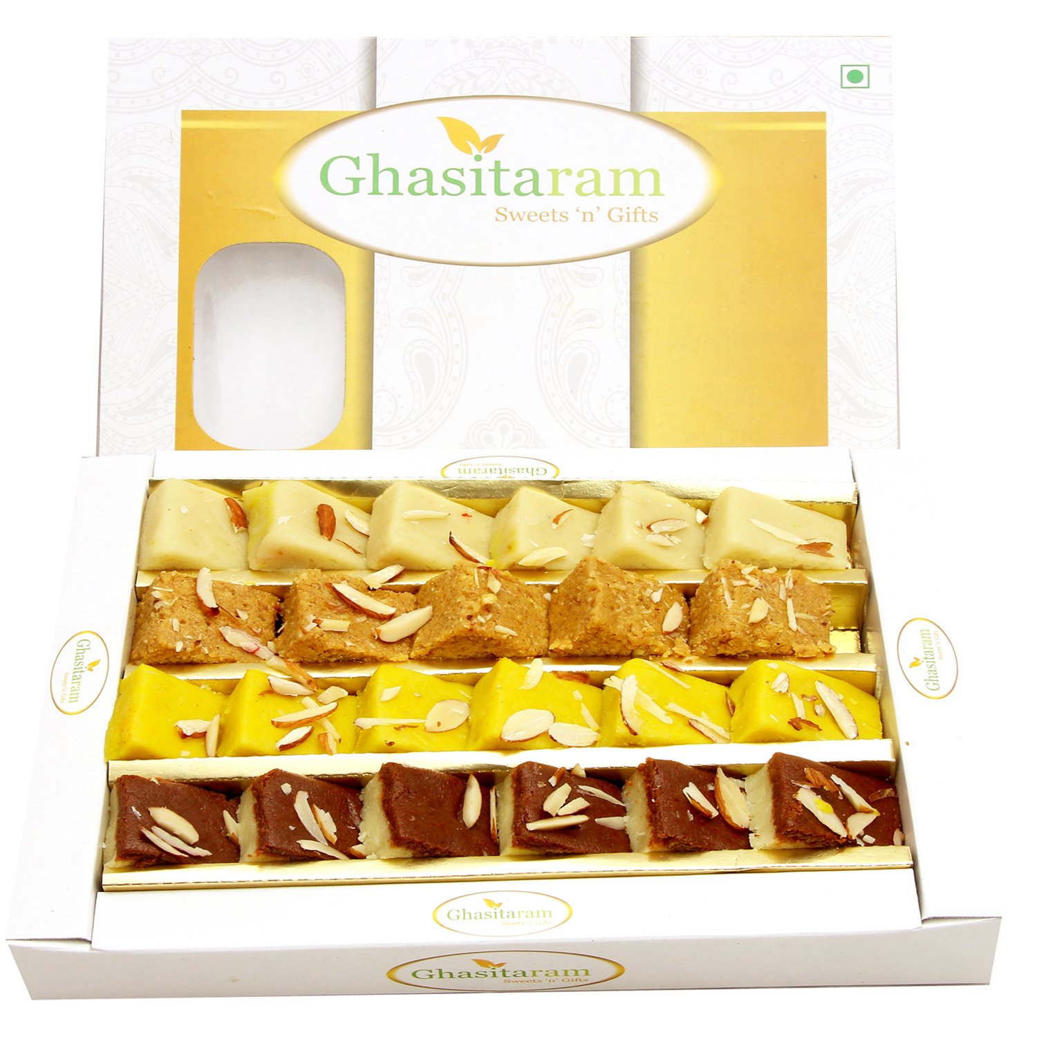 Ghasitaram Gifts Mawa Barfis Box Image