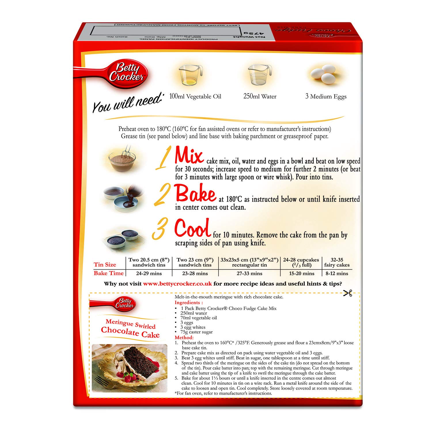 Betty Crocker Choco Fudge Cake Mix Image