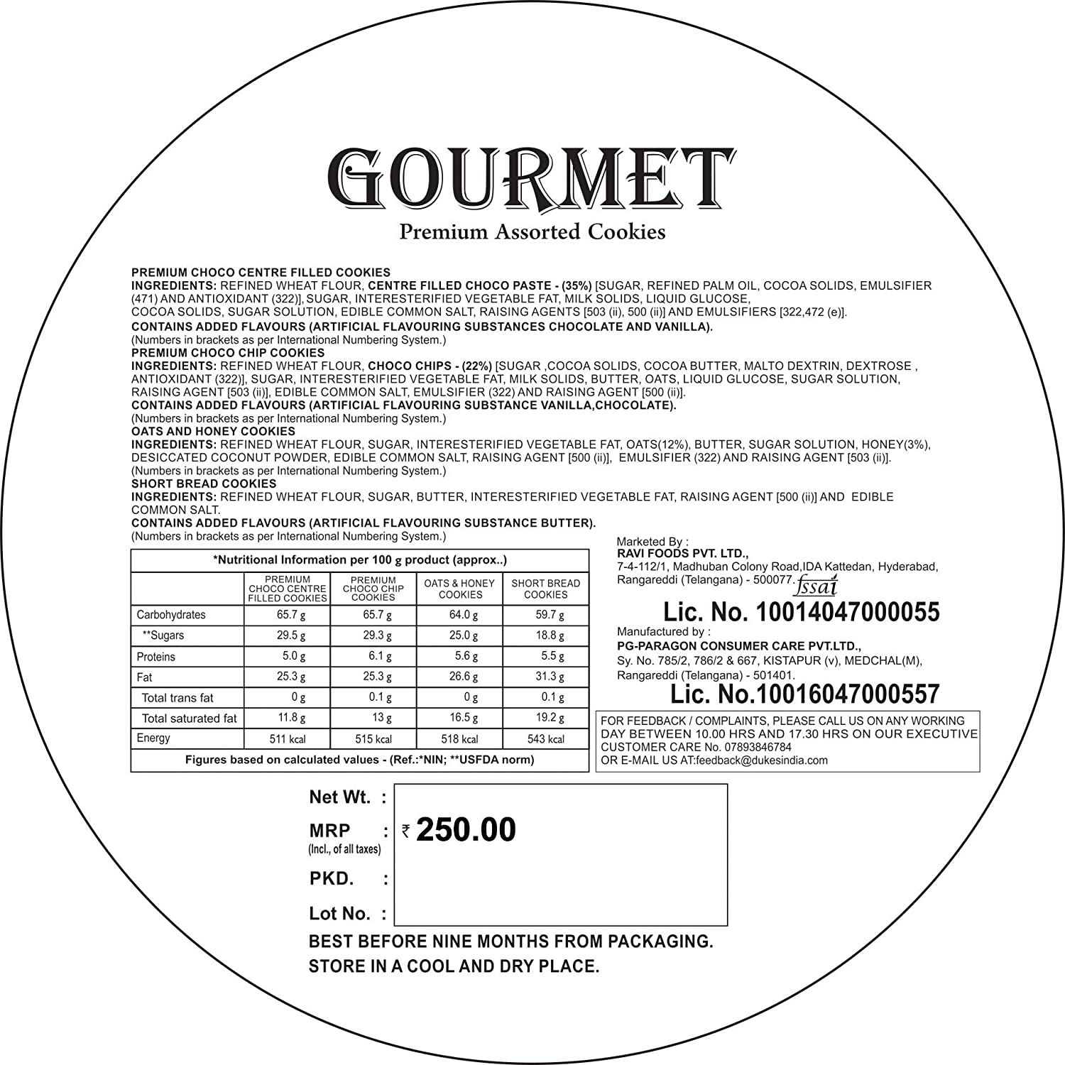 Dukes Premium Assorted Cookies
Gourmet Image Dukes Premium Assorted Cookies
Gourmet Image