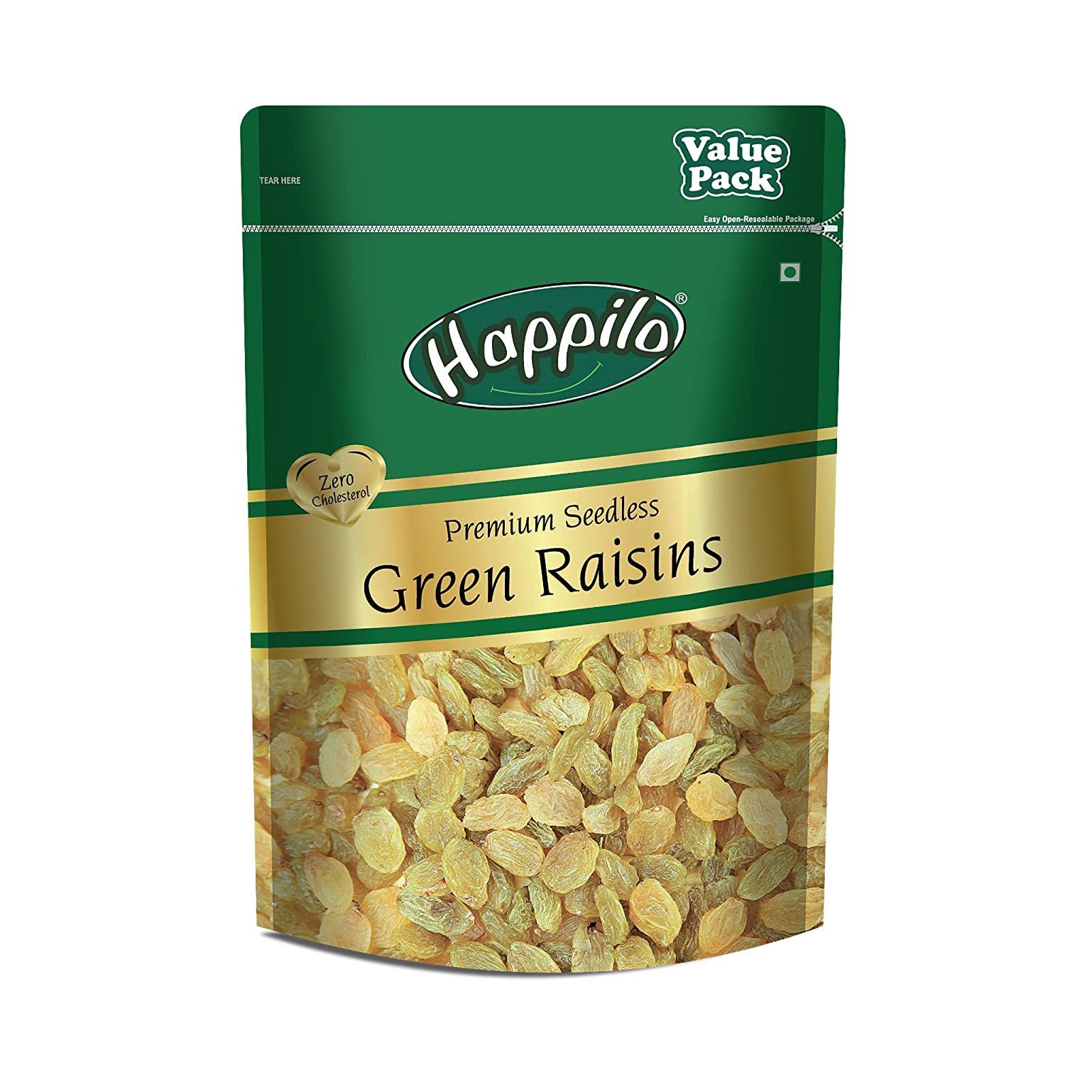 Happilo Dried Seedless Green Raisins Image
