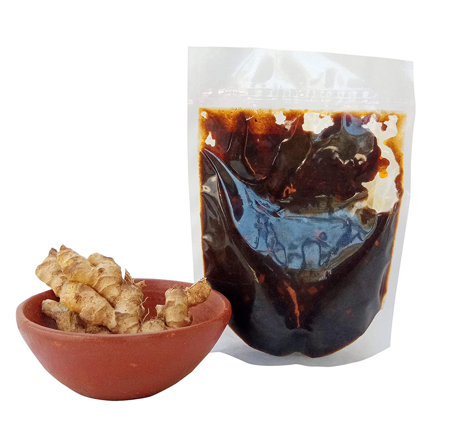 Naturals & Consumatic Kerala Special Homemade Puliyinchi Sweet and Sour Ginger Pickle Image