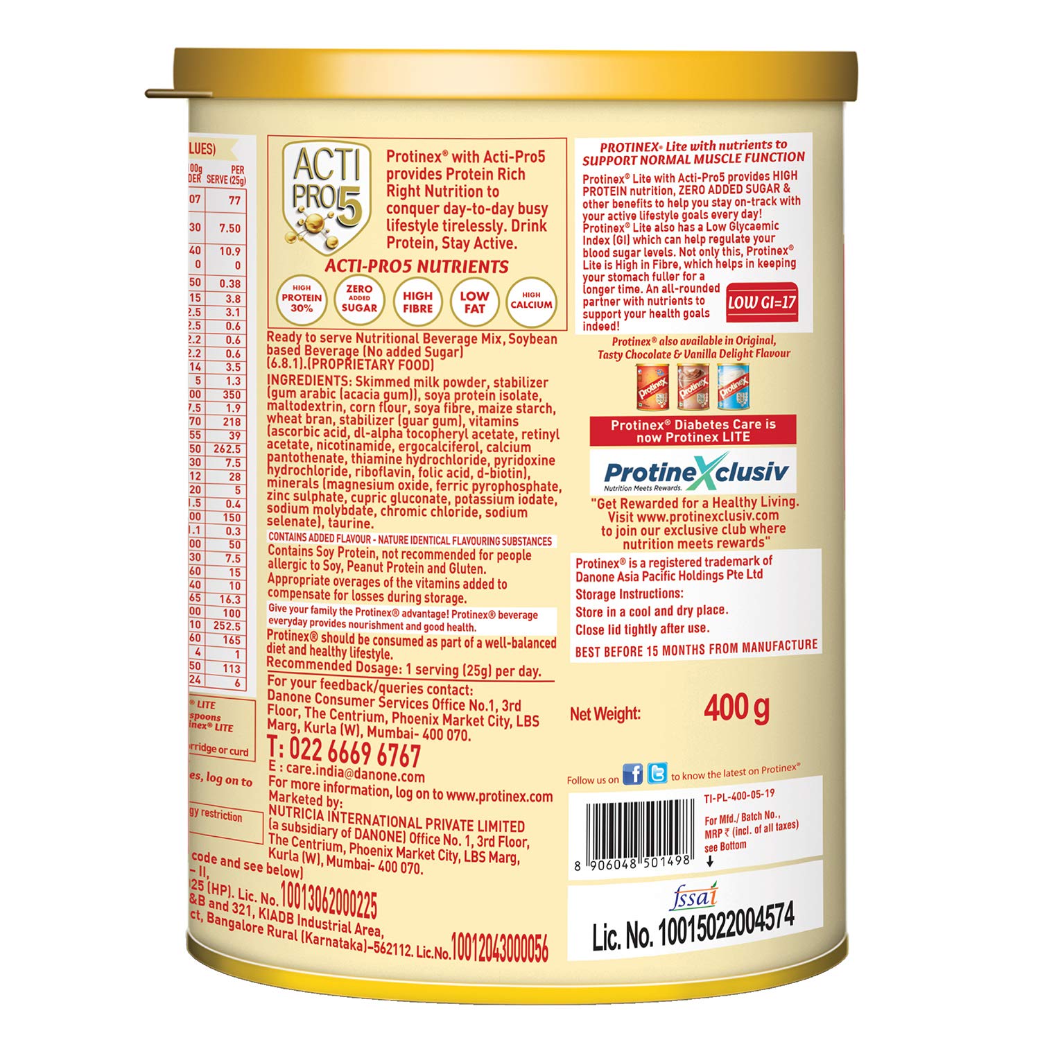 Protinex Lite Health And Nutritional Drink Vanilla Powder Image