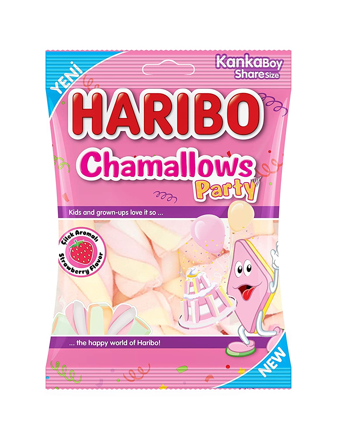 Haribo Chamallows Party Strawberry Image Haribo Chamallows Party Strawberry Image