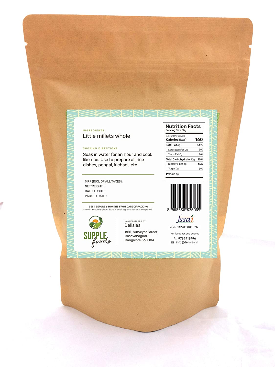 SUPPLE foods Little Millet Natural Organic Image