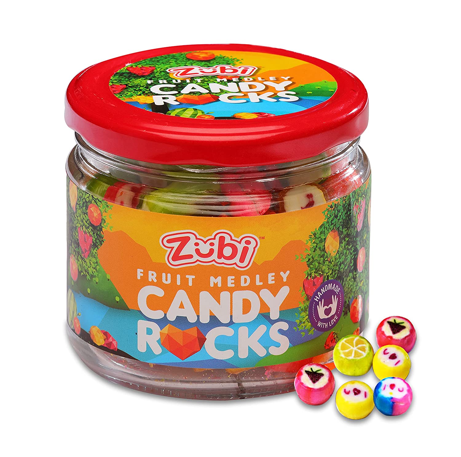 Zubi Fruit Medly Rocks Hard Candies Image