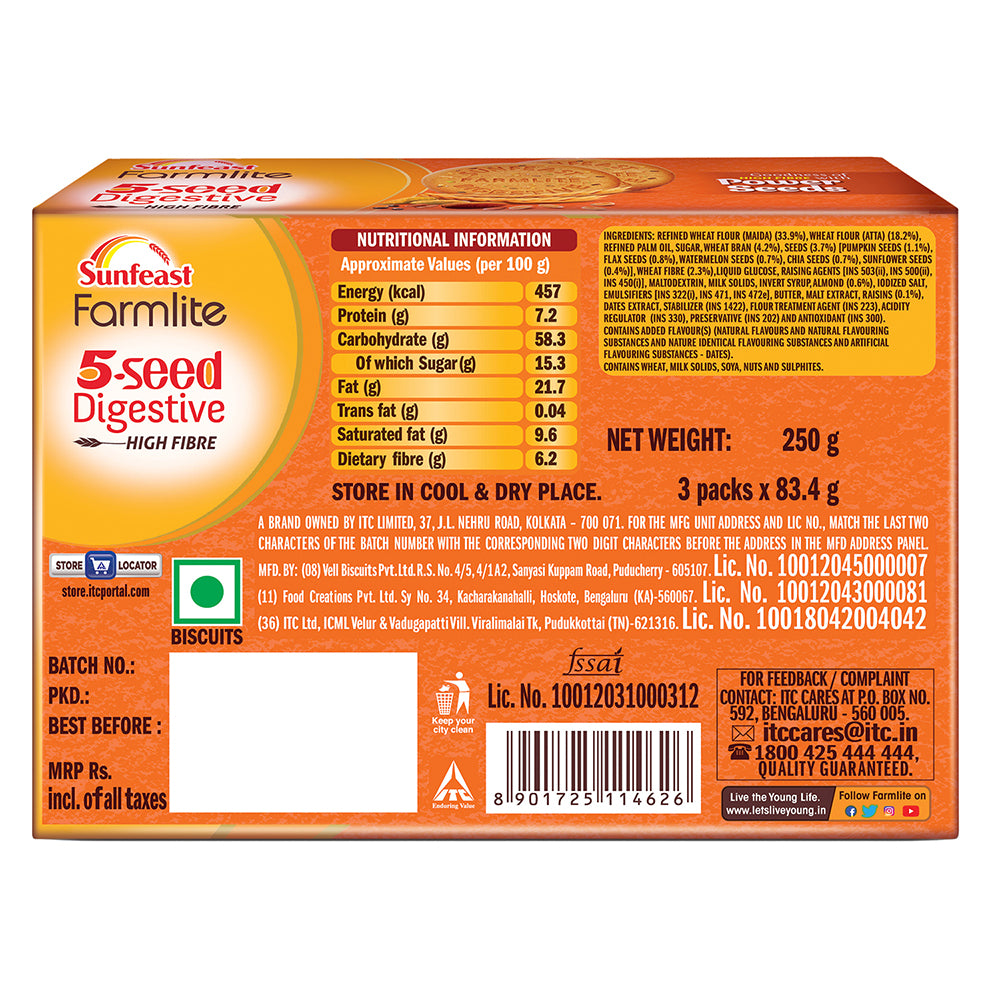 Sunfeast Farmlite 5 Seed Digestive Biscuit Image