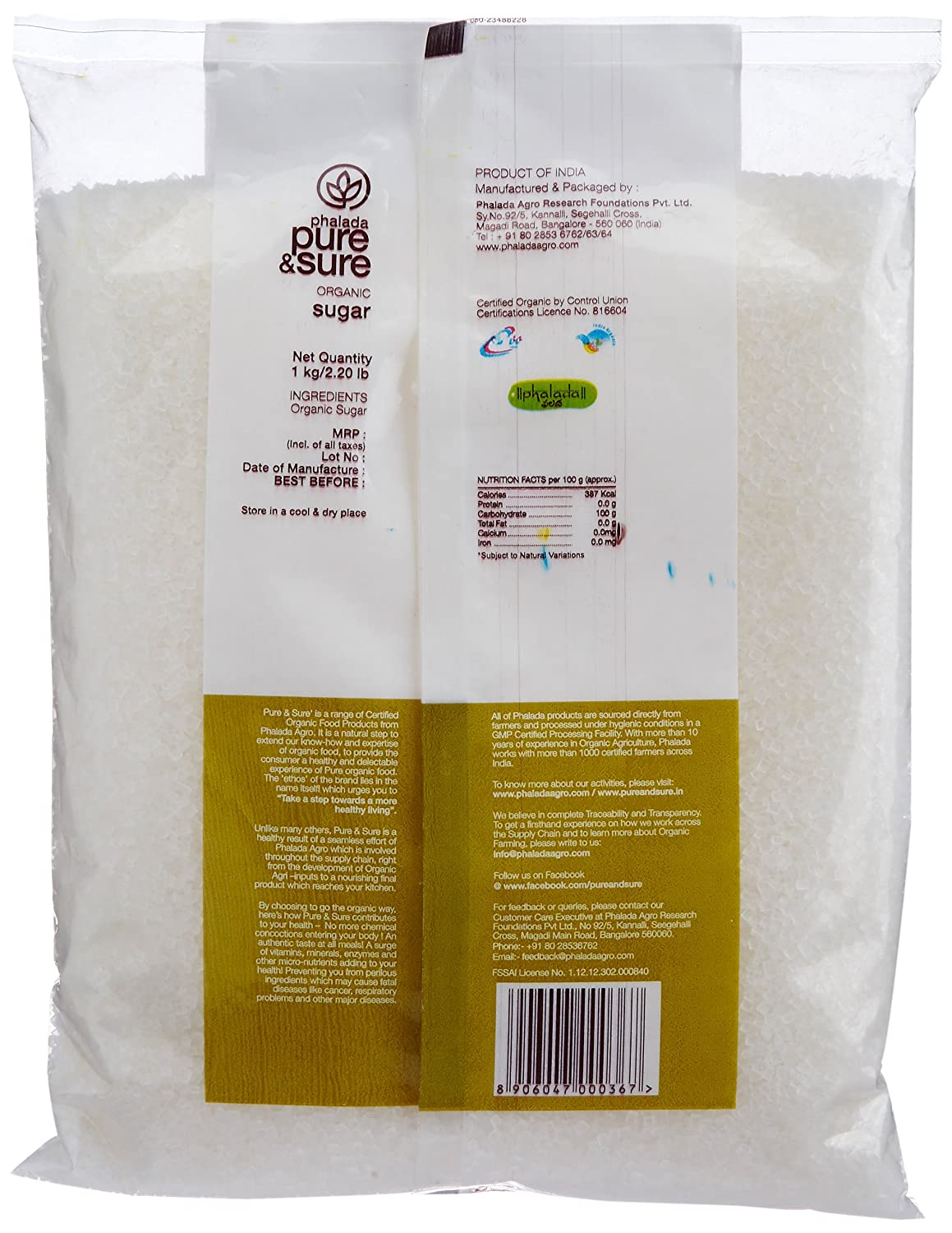 Pure & Sure Organic White Sugar Image