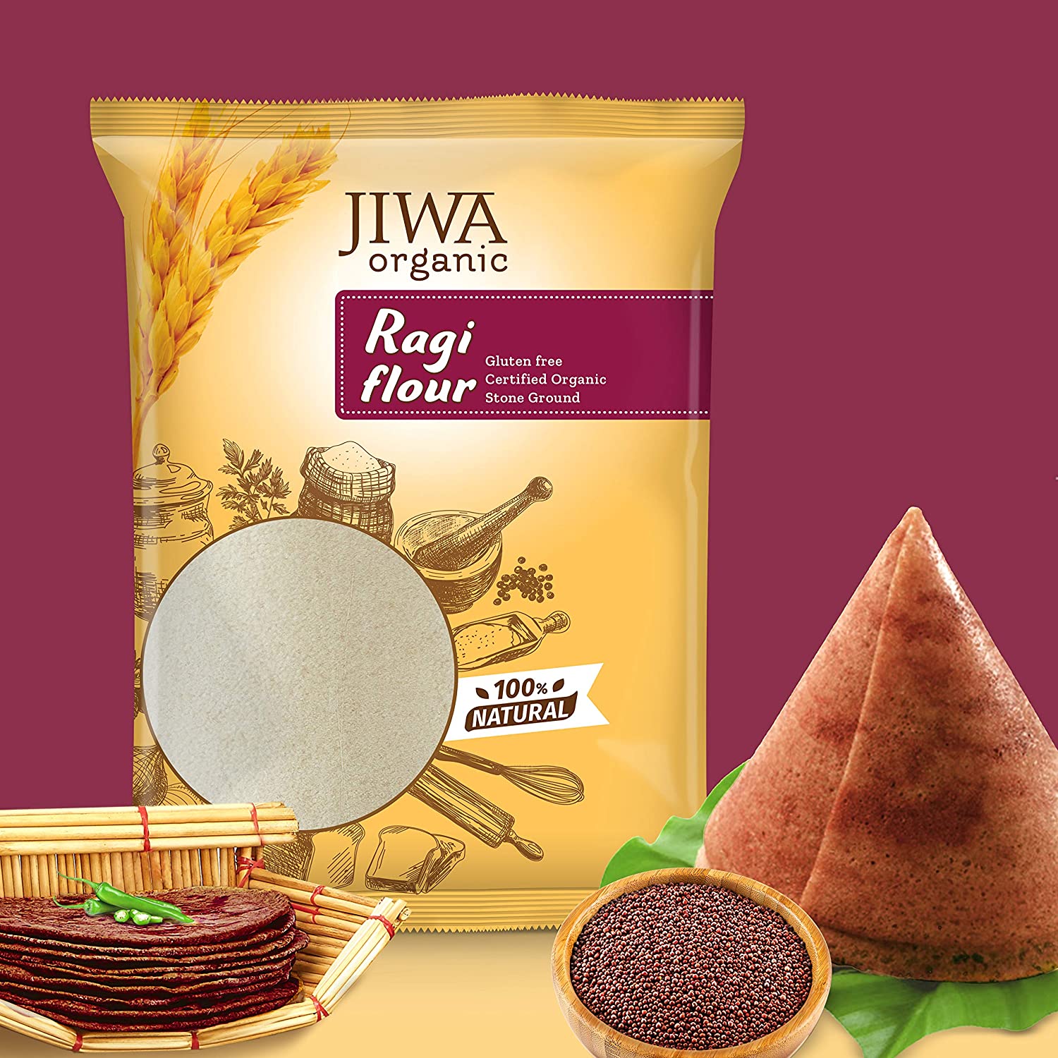 Jiwa Organic Ragi Flour Image