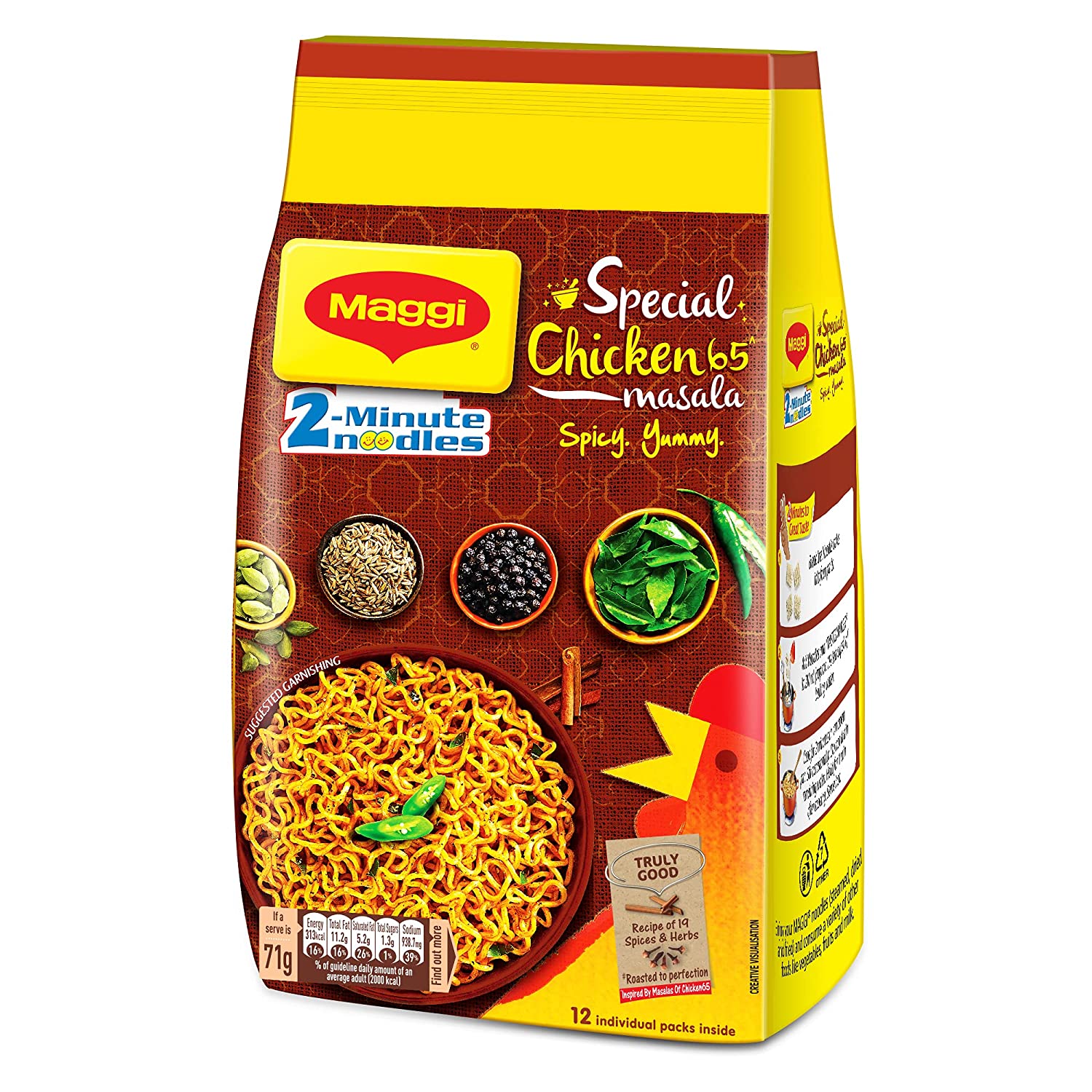 Maggi 2 Minute Instant Noodles Special Chicke65 Masala Image
