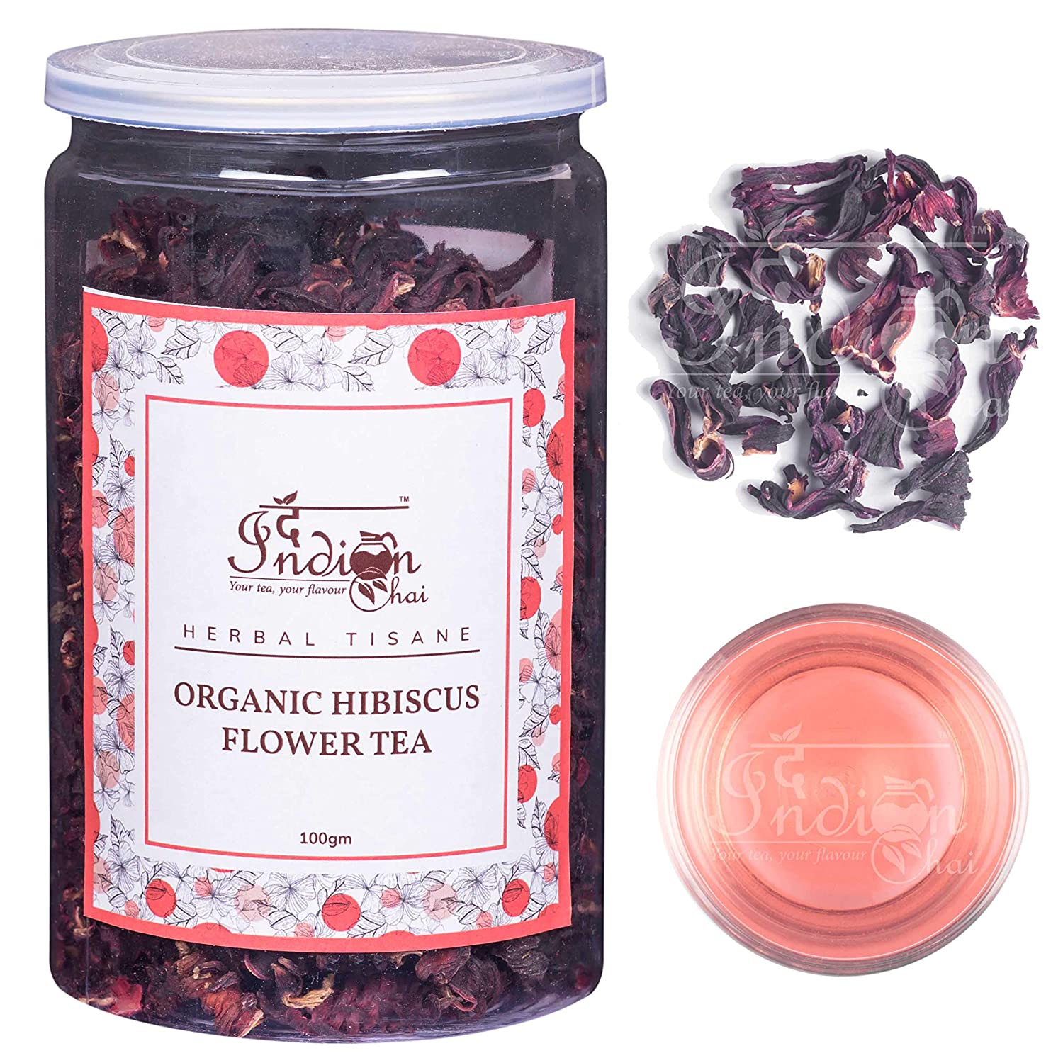 The Indian Chai Organic Hibiscus Flower Tea Image