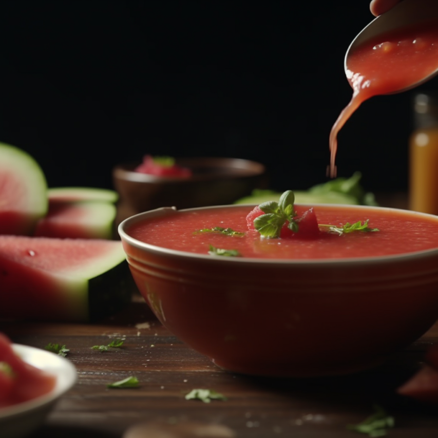 Refreshing Watermelon Tomato Gazpacho