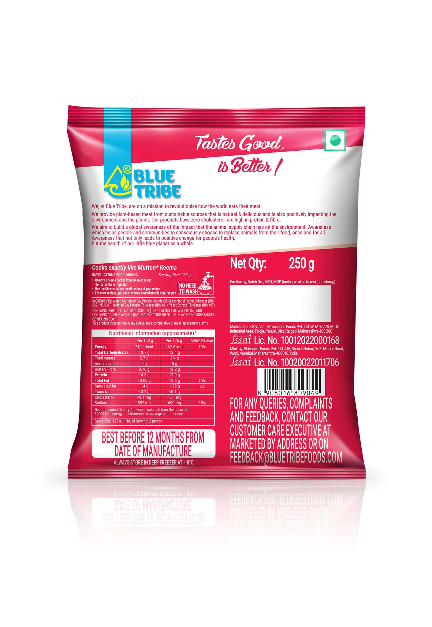 Blue Tribe Plant Based Mutton Keema Image