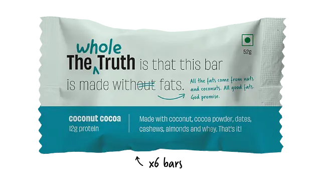 The Whole Truth Coconut Cocoa Protein Bar Image