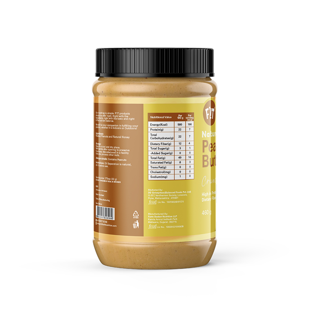 F'it Natural Honey Peanut Butter Crunchy Image