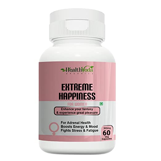 Health Veda Organics Extreme Happiness Capsules Image