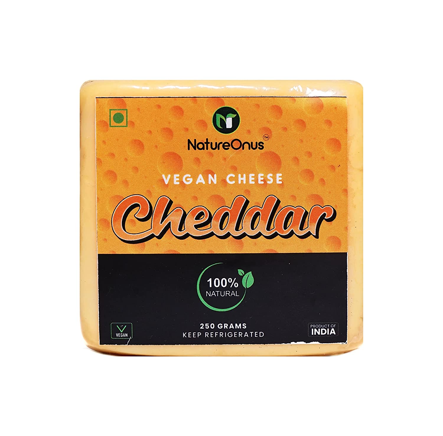 NatureOnus- Vegan Cheddar Cheese Image