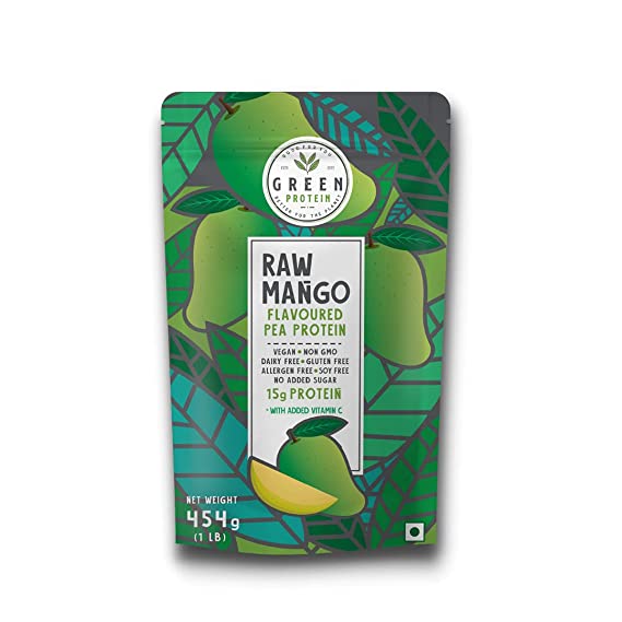 Green Protein Vegan Plant Pea Protein Powder, Raw Mango Flavor Image