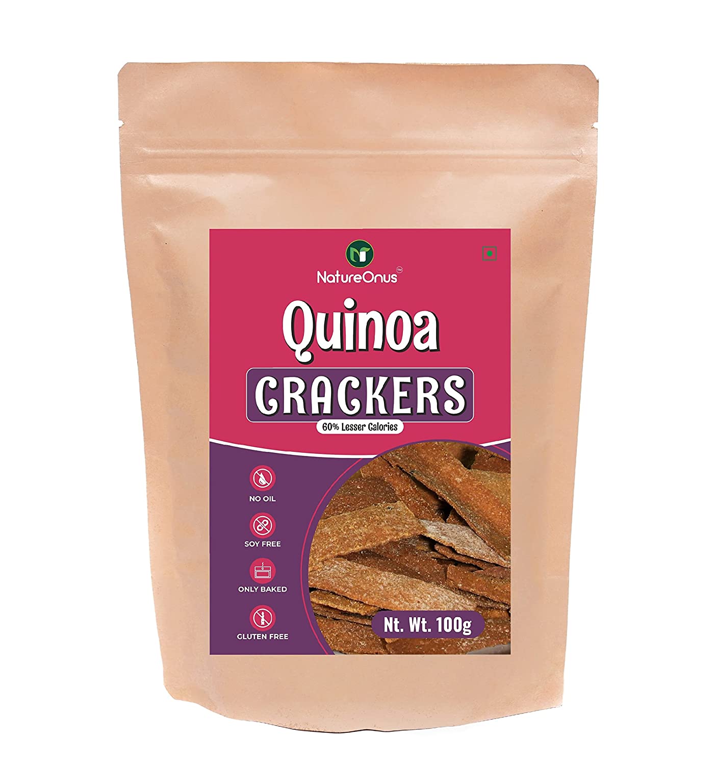 NatureOnus Quinoa Crackers Image