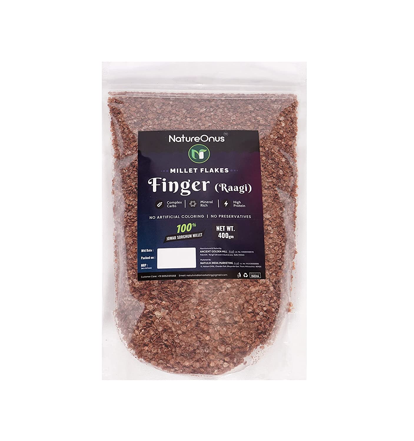 NatureOnus Finger Millets Flakes Image