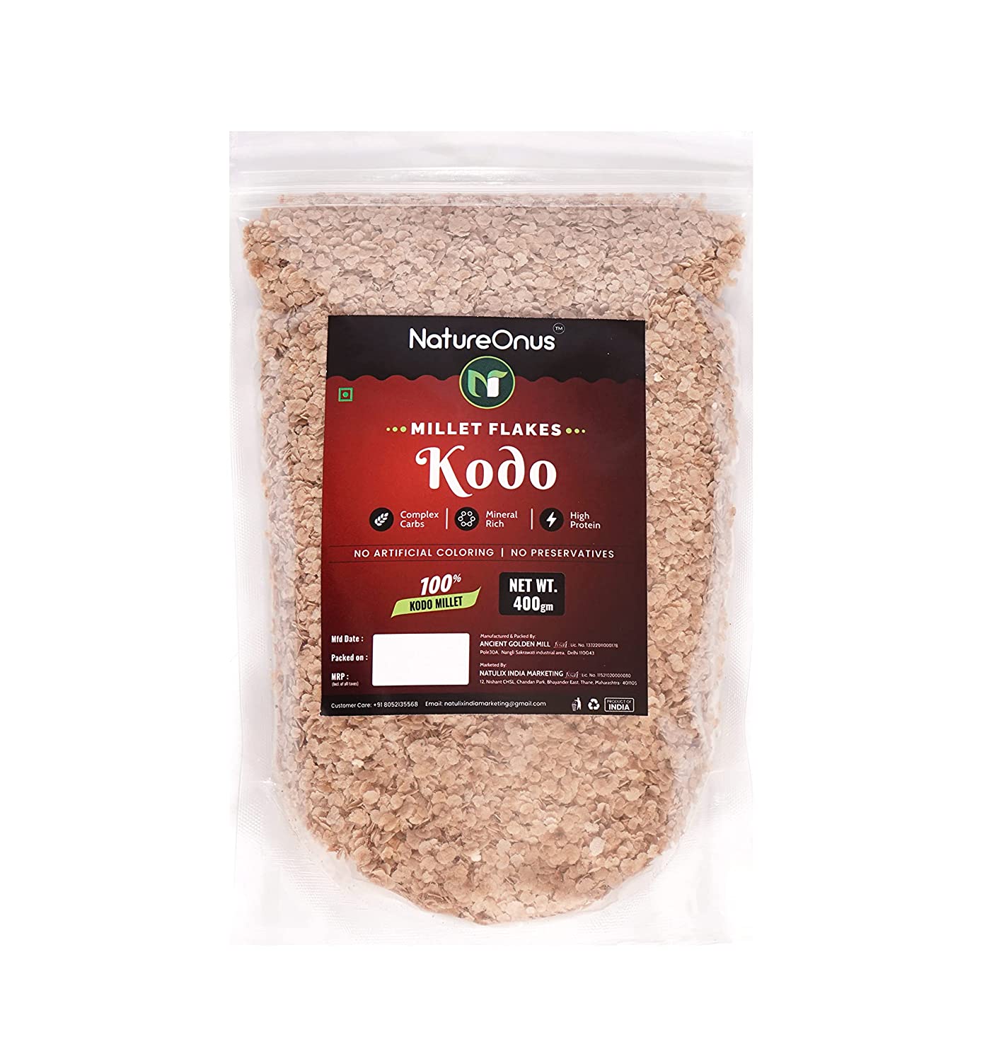 NatureOnus- Kodo Millets Flakes Image