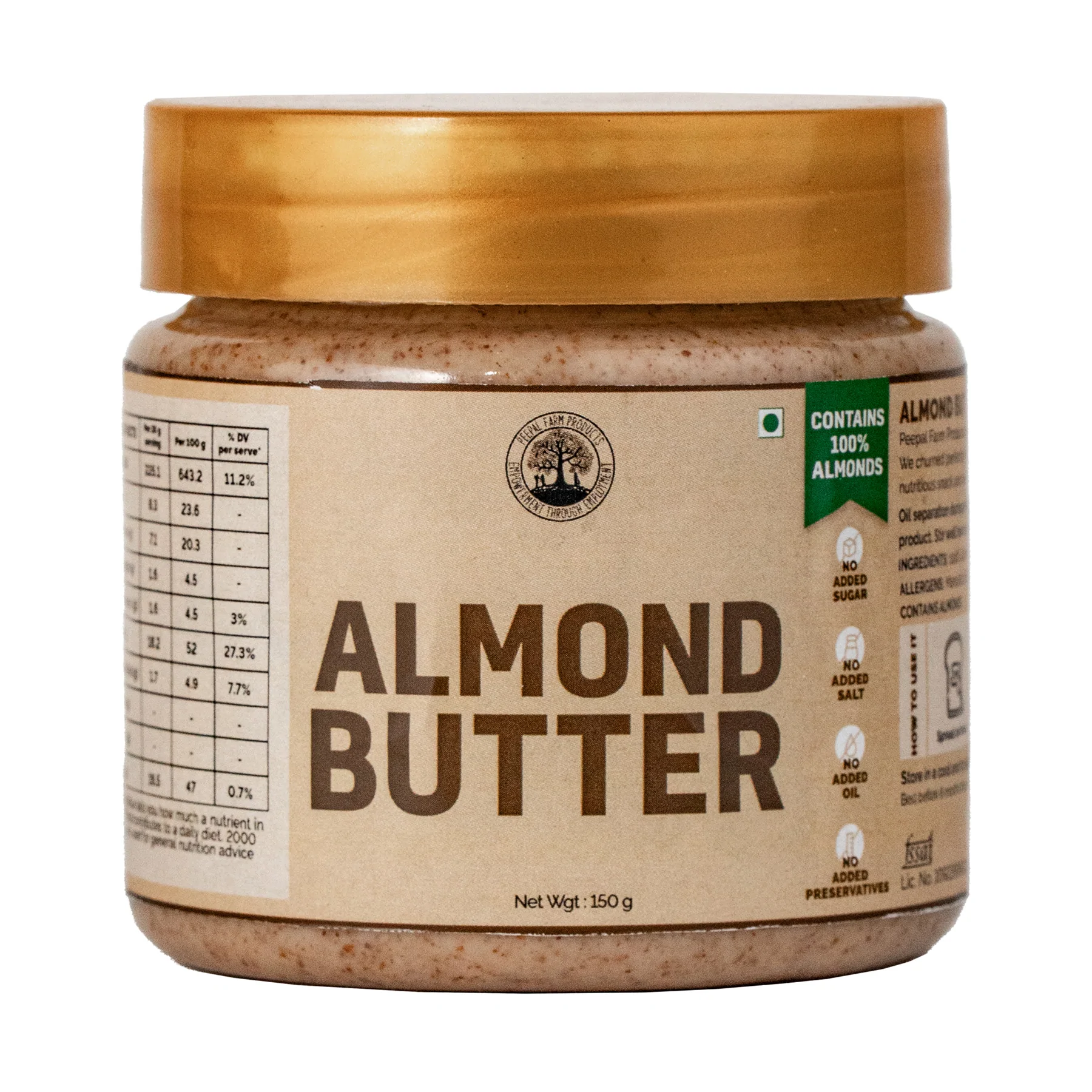 Peepal Farm Almond Butter Image