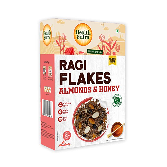 Health Sutra Ragi Flakes Almond & Honey Image