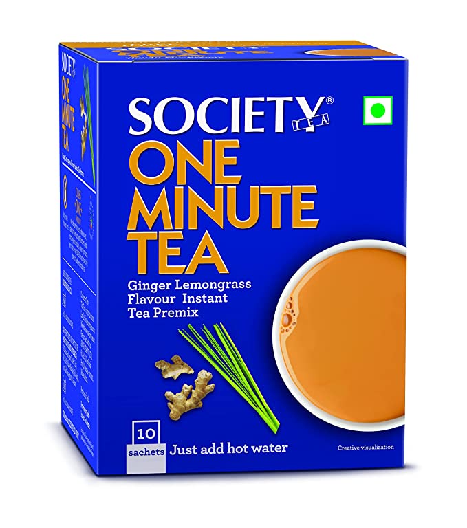 Society Tea One Minute Tea Ginger Lemongrass Instant Tea Premix Image