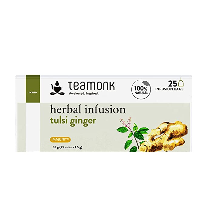 Teamonk Herbal Infusion Tulsi Ginger Image