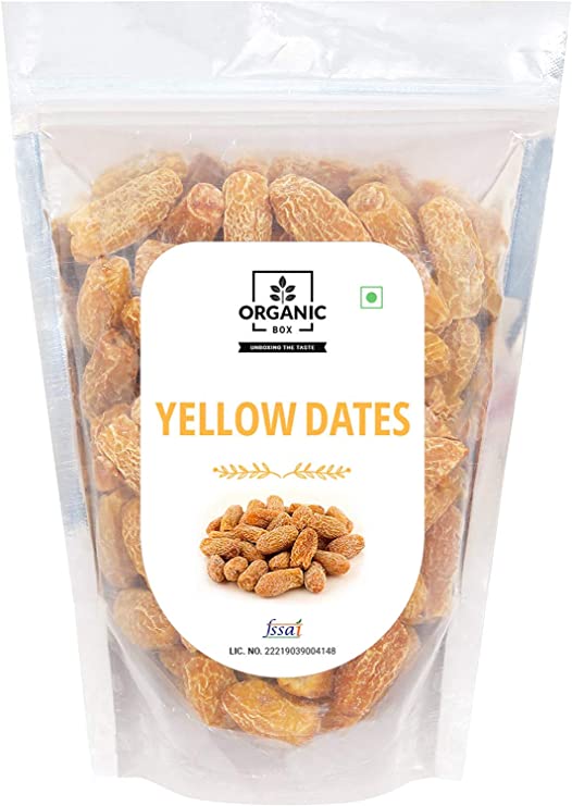 Organic Box Dry Dates Yellow Image
