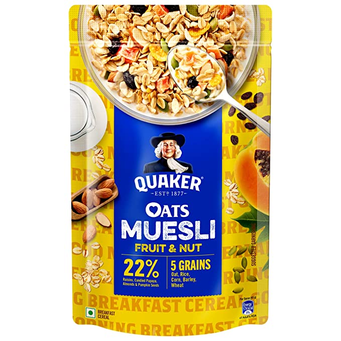Quaker Oats Muesli Fruit & Nut flavour Image