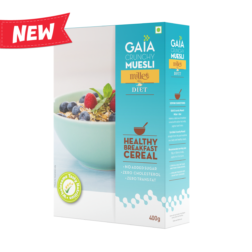 Gaia Crunchy Millet Muesli Image Gaia Crunchy Millet Muesli Image