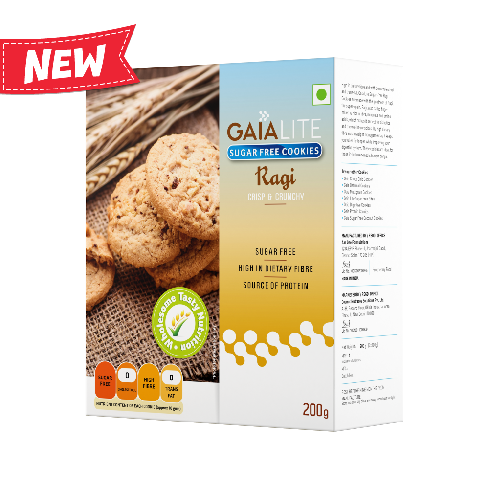 Gaia Lite Sugar Free Cookies â€šÃ„Ã¶âˆšÃ‘âˆšÂ¨ Ragi Image