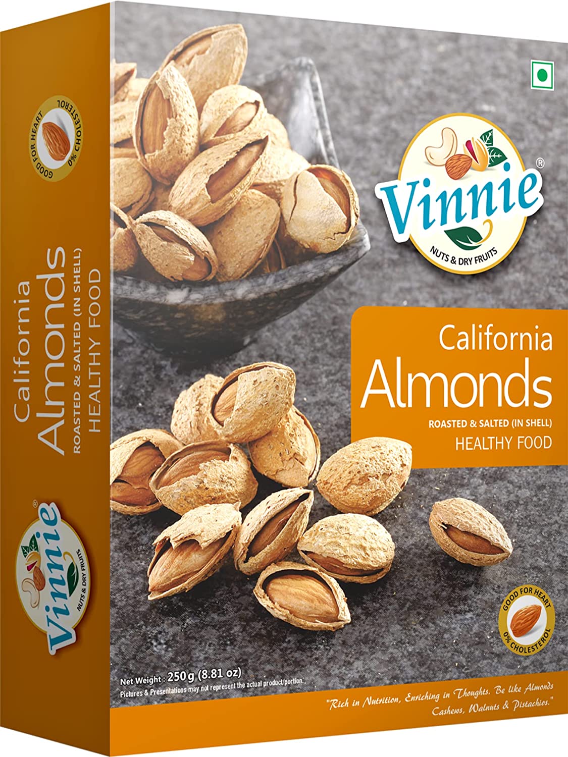 Vinnie California Inshell Almond Natural Badam Nut Image