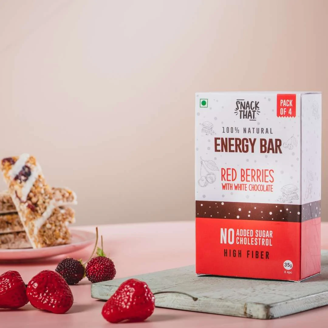 Snack That Redberries with White Chocolate Energy Bars Image