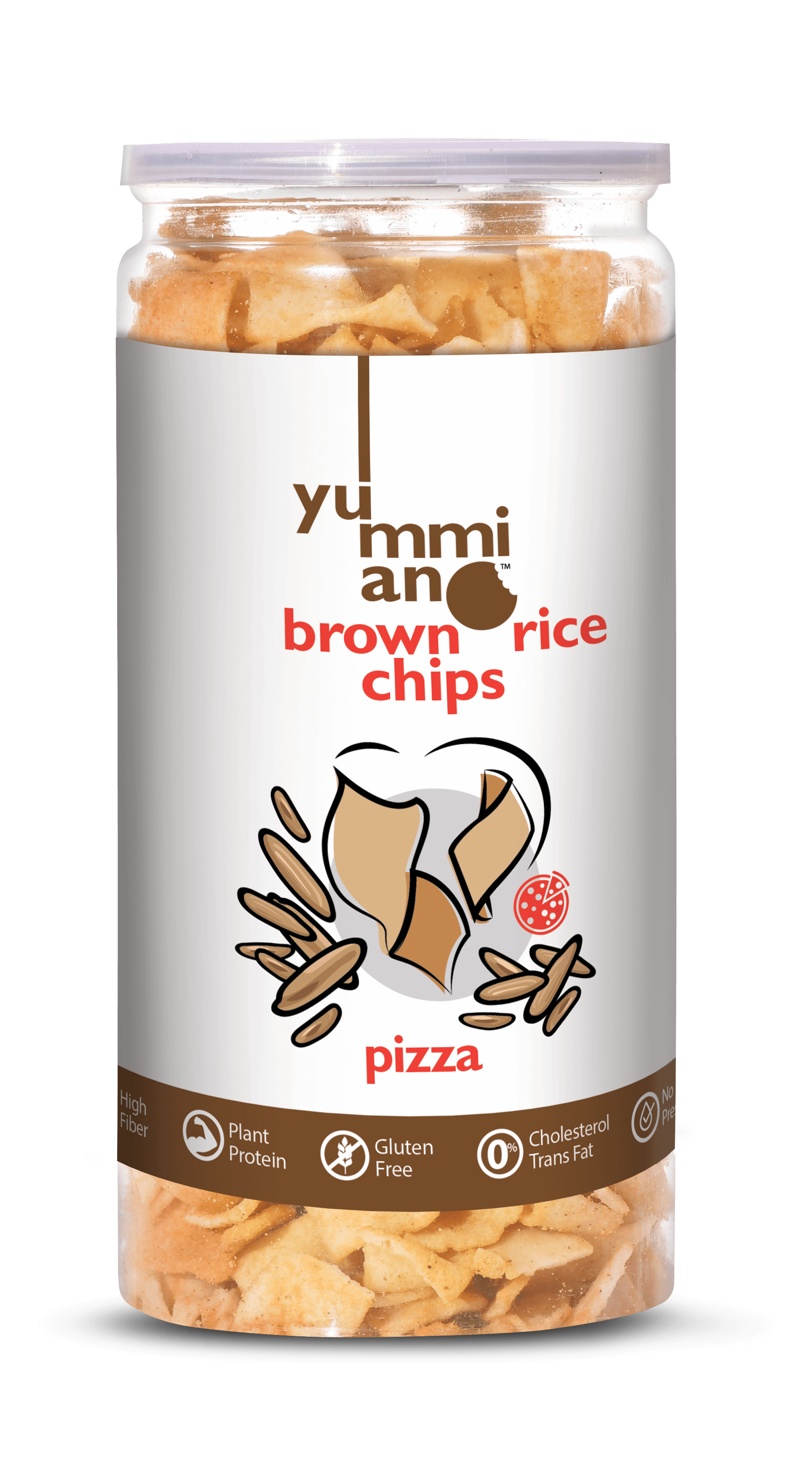Yummiano Brown Rice Chips â€šÃ„Ã¶âˆšÃ‘âˆšÂ¨ Pizza Image