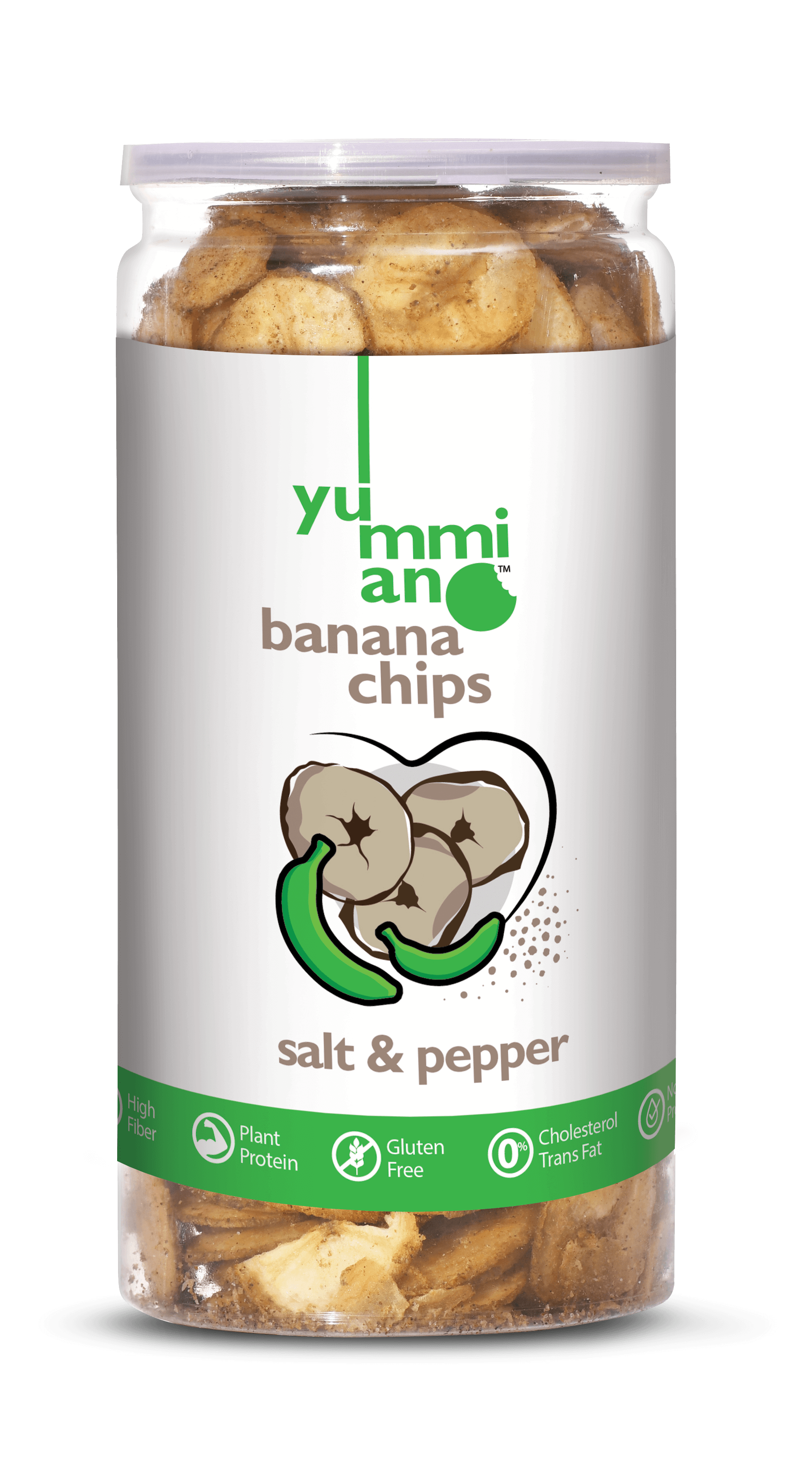 Yummiano Banana Chips â€šÃ„Ã¶âˆšÃ‘âˆšÂ¨ Salt & Pepper Image