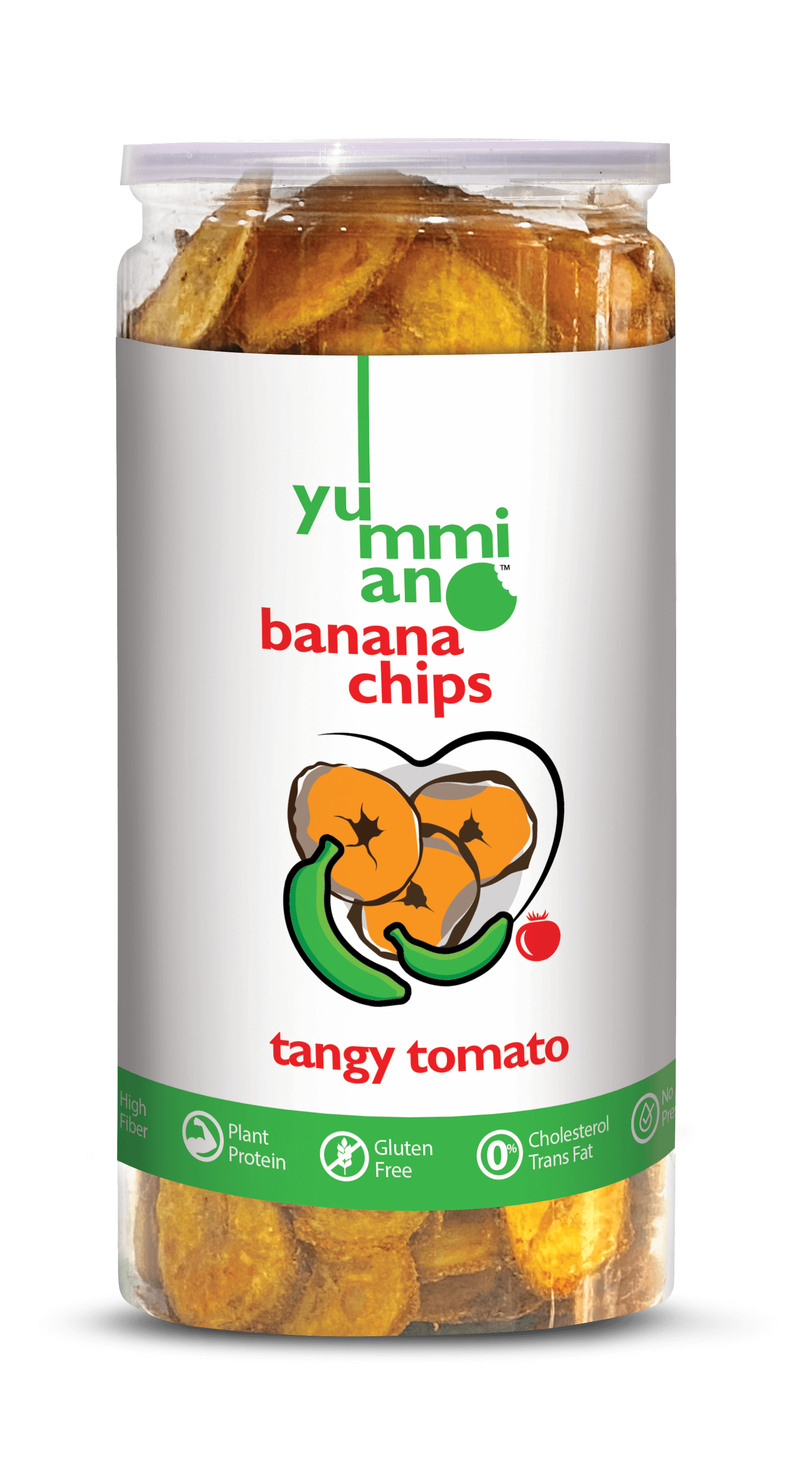 Yummiano Banana Chips â€šÃ„Ã¶âˆšÃ‘âˆšÂ¨ Tangy Tomato Image