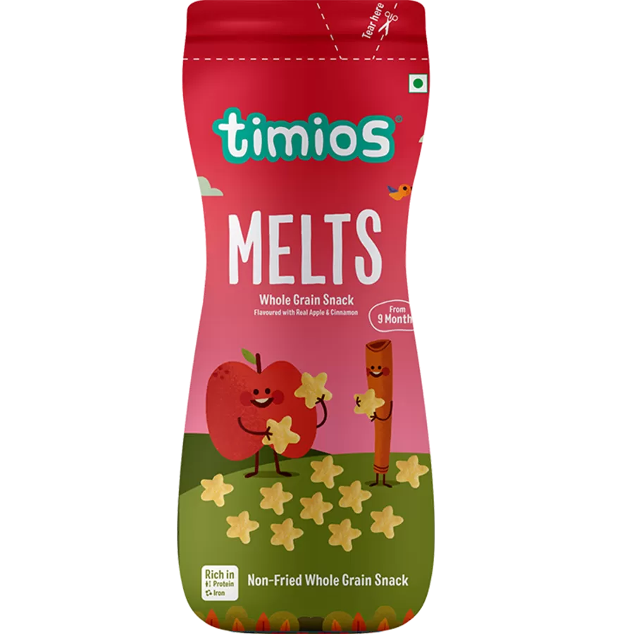 Timios Melts Apple and Cinnamon Finger Food for Babies Image