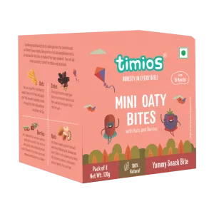 Timios Mini Oaty Bites Nuts and Berries for Toddlers Image