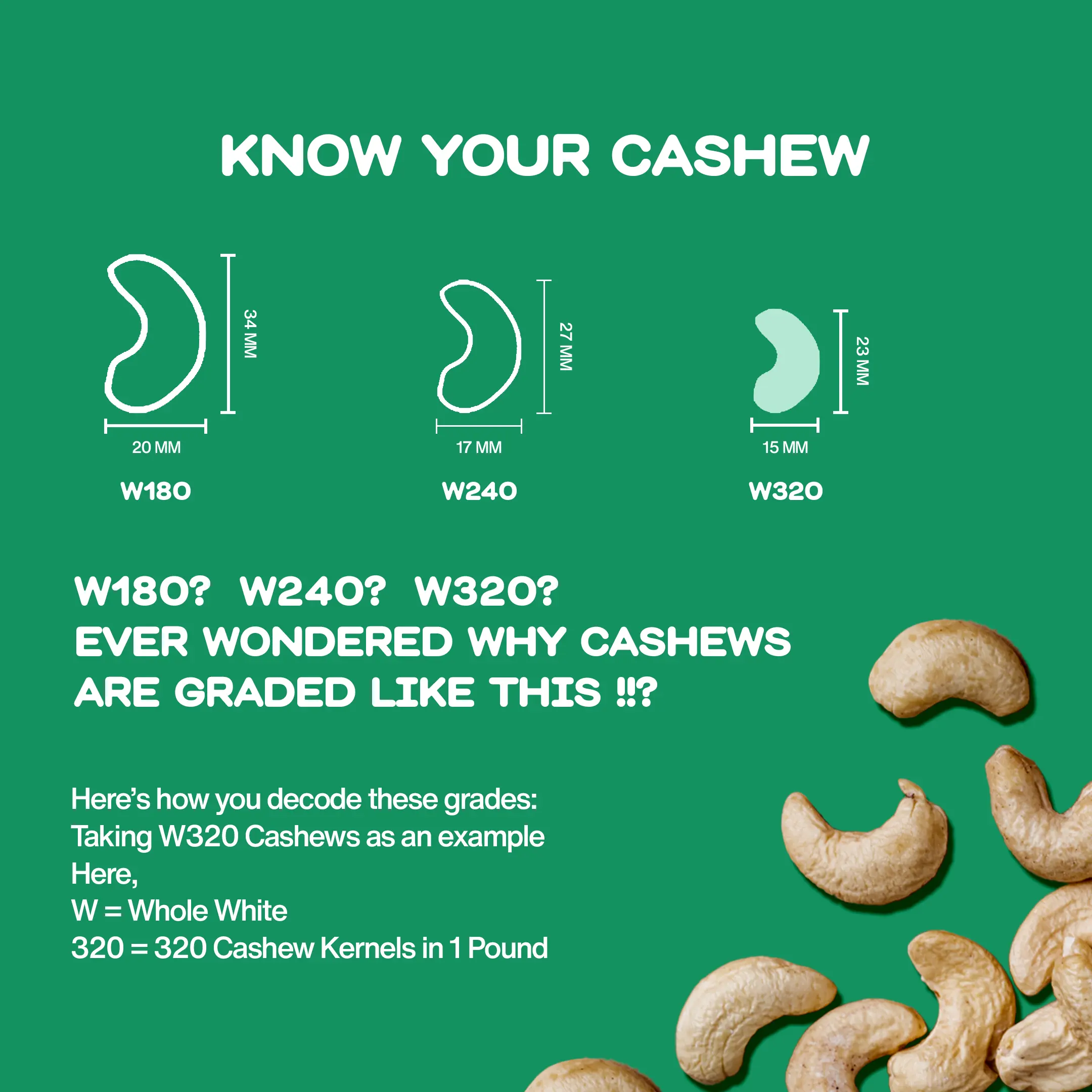 The Rare Food Company Cashew W320