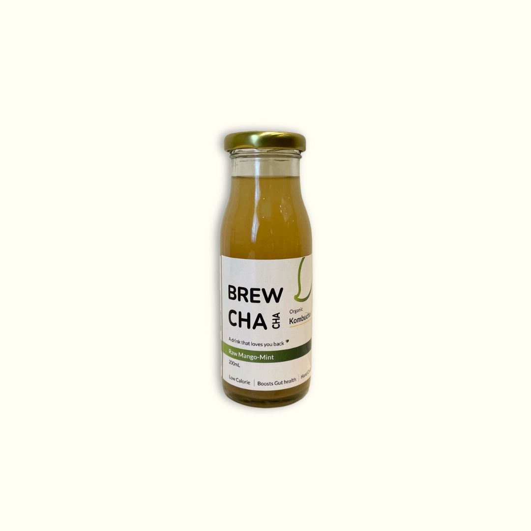 Brewchacha Raw Mango Mint Kombucha