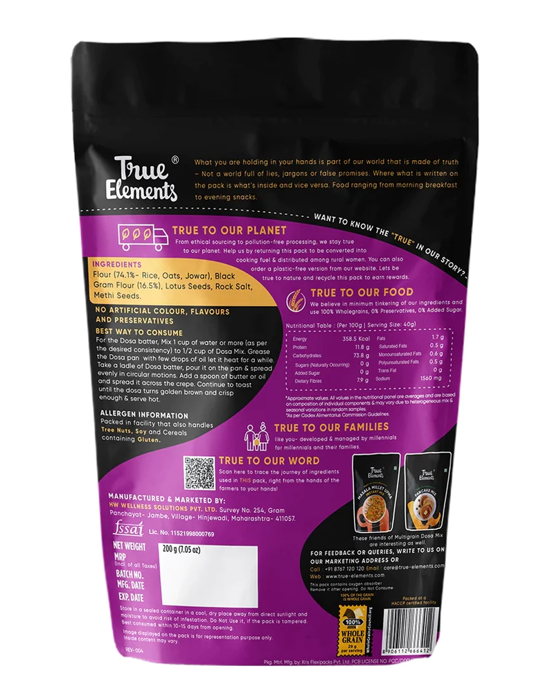 True Elements Multigrain Dosa Mix